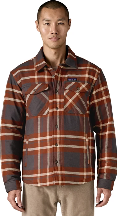Patagonia Lightweight Insulated Fjord Flannel Hemd langarm ashore/ink black (Herren)
