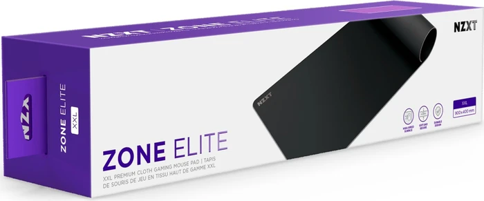NZXT Zone Elite XXL Premium Mouse Pad, 900x400mm, matt schwarz