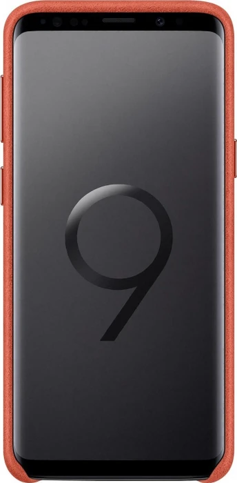 Samsung EF-XG960AR Alcantara Cover für Galaxy S9 rot