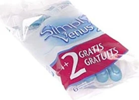 Gillette Venus Simply2 Einwegrasierer, 6 Stück