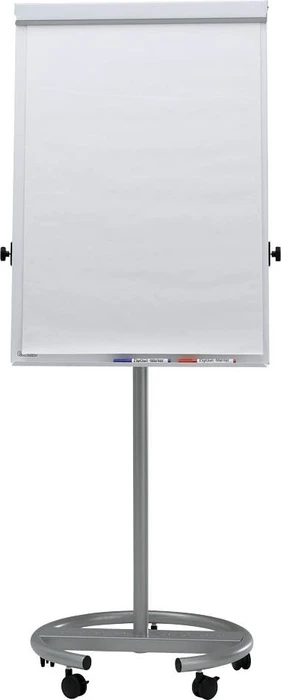 Maul Flipchart MAULoffice, mobiles Flipchart Rundfuß, weiß/silber, 70x100cm (6375095)