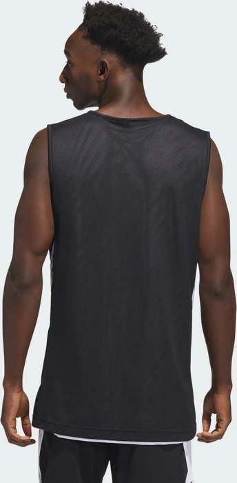 adidas 3G Speed Reversible Basketball Trikot ärmellos schwarz/weiß (Herren)