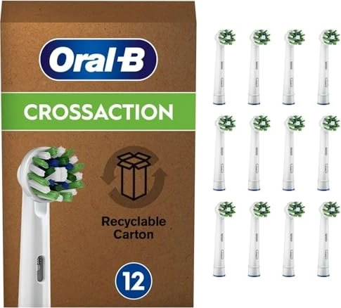 Oral-B CrossAction CleanMaximiser weiß Ersatzbürste, 12 Stück