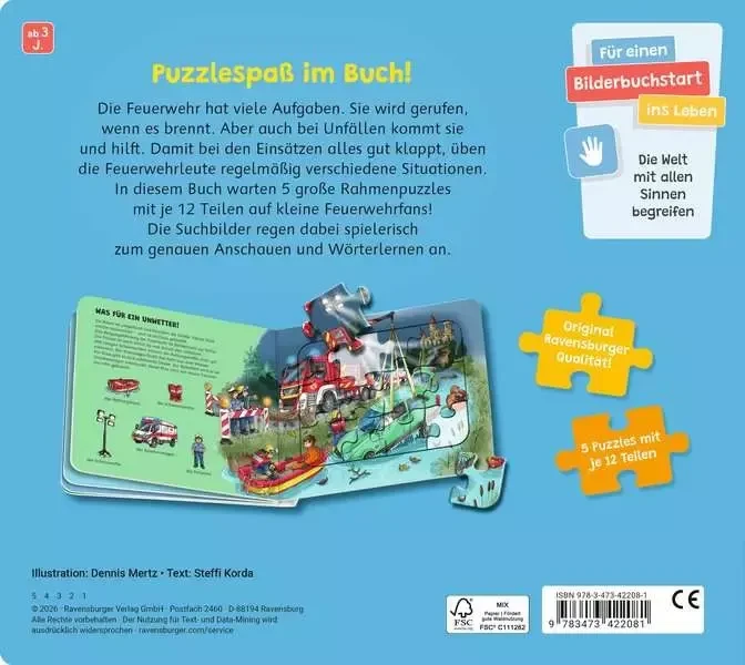 Ravensburger Puzzle-Buch: Feuerwehr