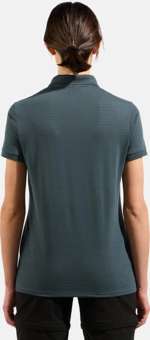 Odlo Ascent Natural Poloshirt kurzarm dark slate (Damen)