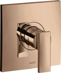 Hansgrohe Axor Citterio Einhebel-Brausemischer Unterputz mit Hebelgriff polished red gold