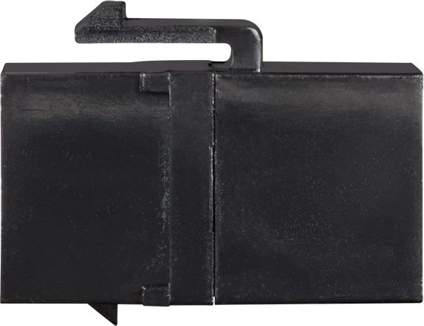 LogiLink Keystone Modul RJ-45 Buchse via RJ-45 Buchse Cat6a, schwarz