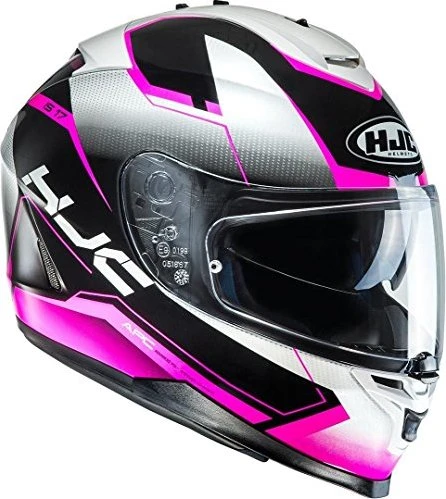 HJC IS-17 Loktar schwarz/weiß/rosa