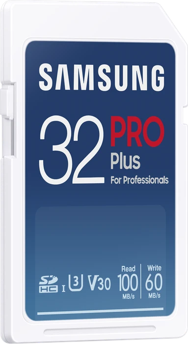 Samsung PRO Plus for Professionals R100/W60 32GB, UHS-I U3, Class 10