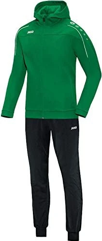 Jako Polyester Classico mit Kapuze Trainingsanzug sportgrün