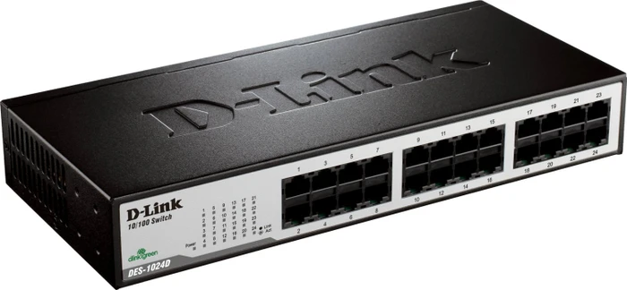D-Link DES-1000 Desktop Switch, 24x RJ-45
