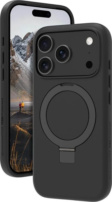 dbramante1928 Iceland Ultra D3O MagSafe Kickstand für Apple iPhone 17 Pro schwarz