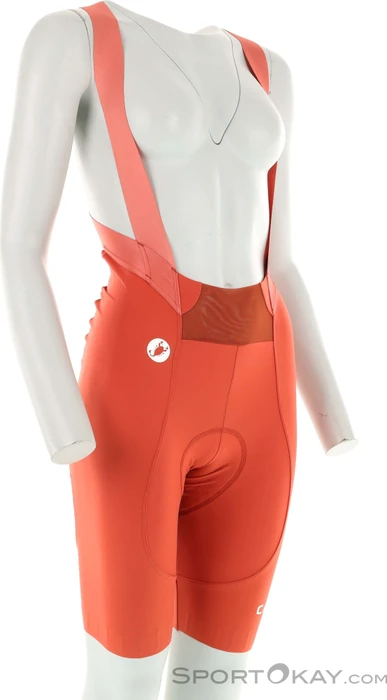 Castelli Espresso 2 DT Bibshort Fahrradhose kurz paprika (Damen)