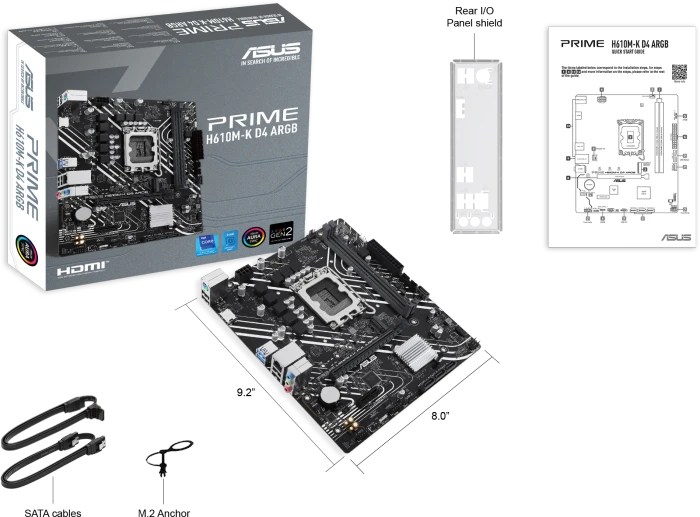 ASUS Prime H610M-K D4 ARGB (Intel 1700)