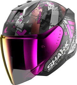 Shark Skwal i3 Jet Hellcat matt schwarz/silber/violett
