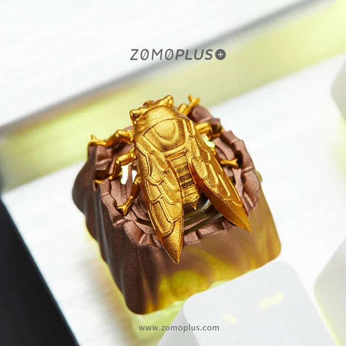 Zomoplus Fantastic Beasts Series Keycap Zikade, Aluminium, braun/gold, 1 Taste