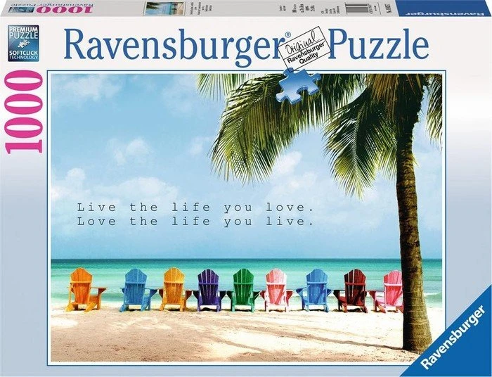 Ravensburger Puzzle Live the life you love. Love the life you live.