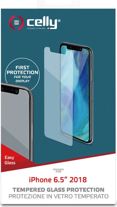 Celly Easy Glass für Apple iPhone XS Max