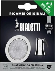 Bialetti Gummidichtung + Filter für 10 Tassen Edelstahl
