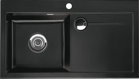 systemceram Stema 90 F Einbau Becken links nero