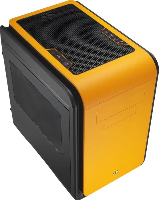 AeroCool DS Cube Orange Window Edition, Acrylfenster