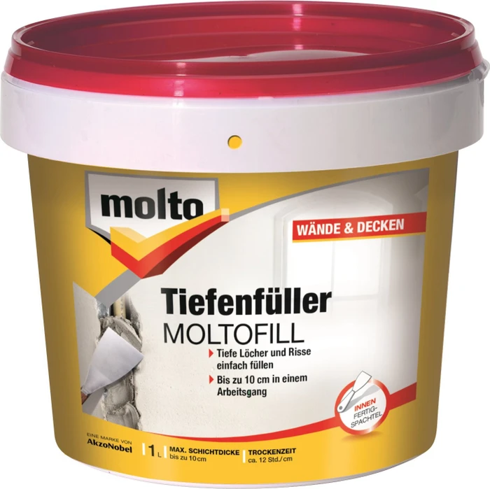 molto Moltofill Tiefenfüller Fertigspachtelmasse, 1l