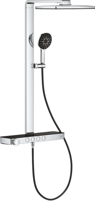 Grohe Spa Rainshower Aqua Pure eckig 15l chrom schwarz