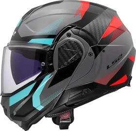 LS2 FF910 Advant II Triple grau/blau/rot