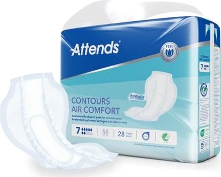 Attends Contours Air Comfort 7 Hygieneeinlage, 28 Stück