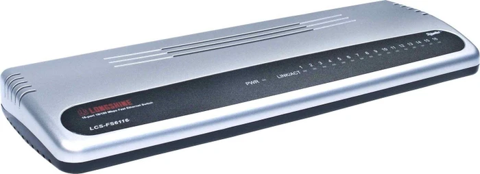 Longshine FS6100 Desktop Switch, 16x RJ-45