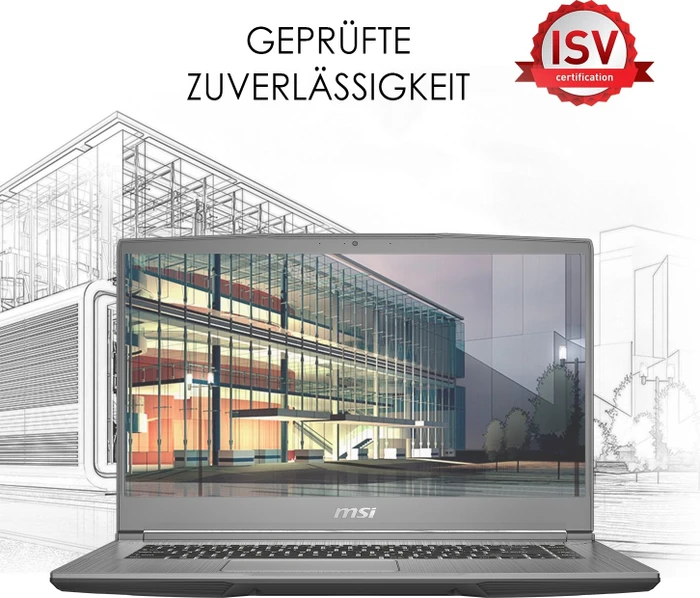 MSI WF65 10TJ-479 Mobile Workstation WF65 10TJ-479, Space Grey, Core i7-10750H, 32GB RAM, 1TB SSD, Quadro T2000 Max-Q, DE