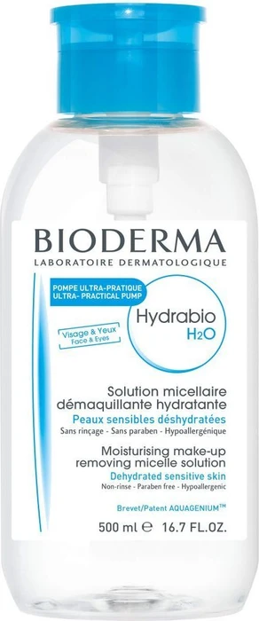 Bioderma Hydrabio H2O Solution Micellaire Reinigungslösung sensible und trockene Haut, 500ml