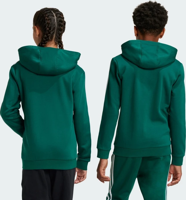 adidas Tiberio 3-Streifen Colorblock Hoodie collegiate green/black/white (Junior)