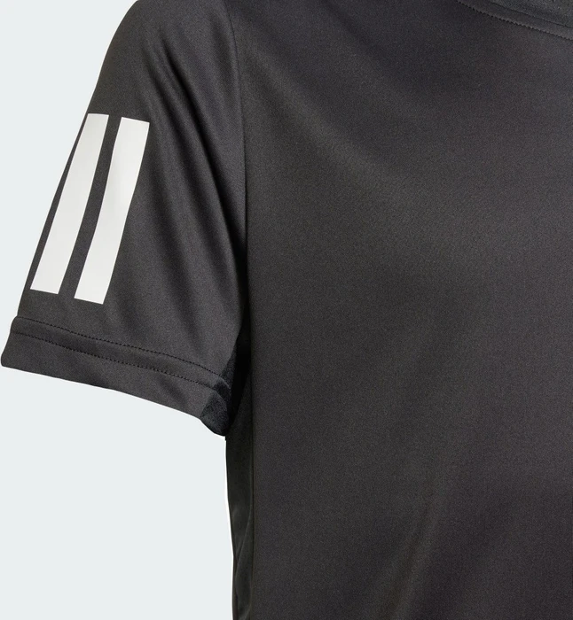 adidas Club Tennis 3-Streifen Funktionsshirt kurzarm schwarz (Junior)