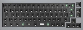 Keychron Q2 QMK Custom, 65% Layout, Barebone Tastatur, Silver Grey, ISO