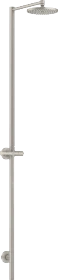 Hansgrohe AXOR Starck Nature Duschsäule mit Kopfbrause 240 1jet ohne Handbrause edelstahloptik