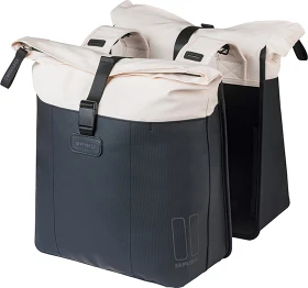 Basil Vive Doppeltasche Gepäcktasche off white/black