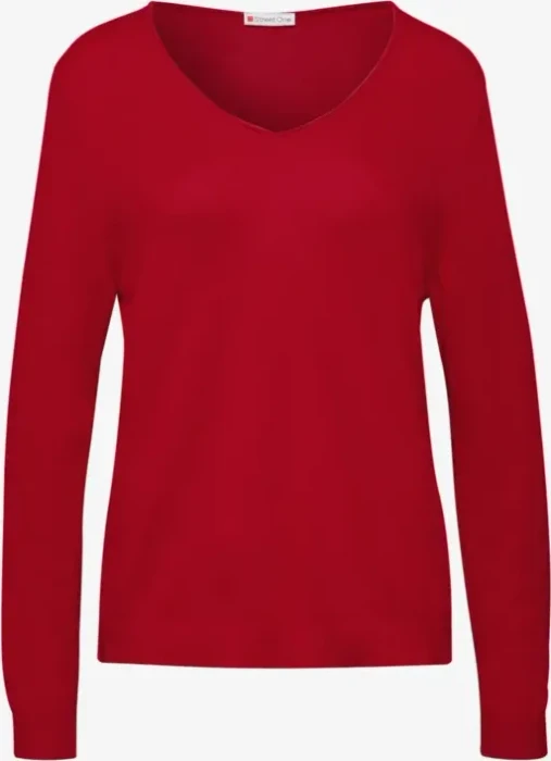 Street One V-Neck Pullover racing red (Damen)