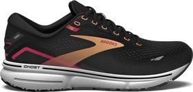 Brooks Ghost 15 black/orange/raspberry (Damen)