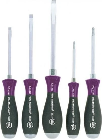 Wiha MicroFinish 5533 HK5 Schraubendrehersatz, 5-tlg.