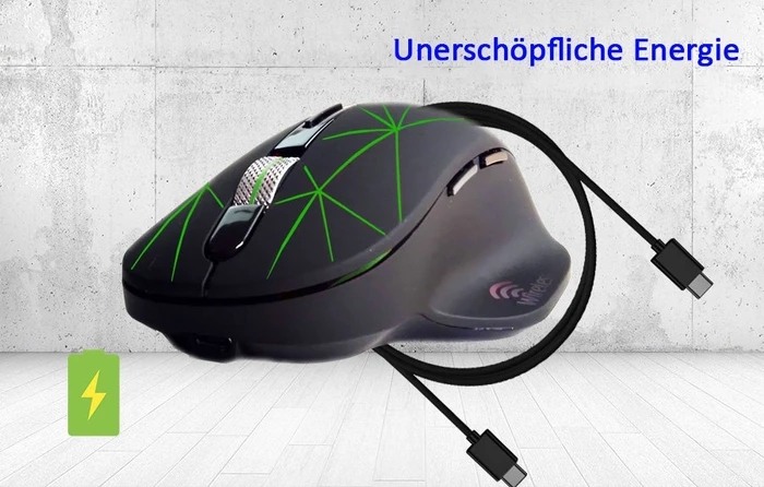 Inca IWM-551 Wireless Mouse schwarz, USB