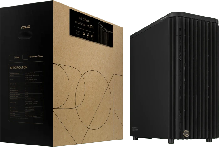 ASUS ProArt PA401 Wood Edition, schwarz, Metal Panel