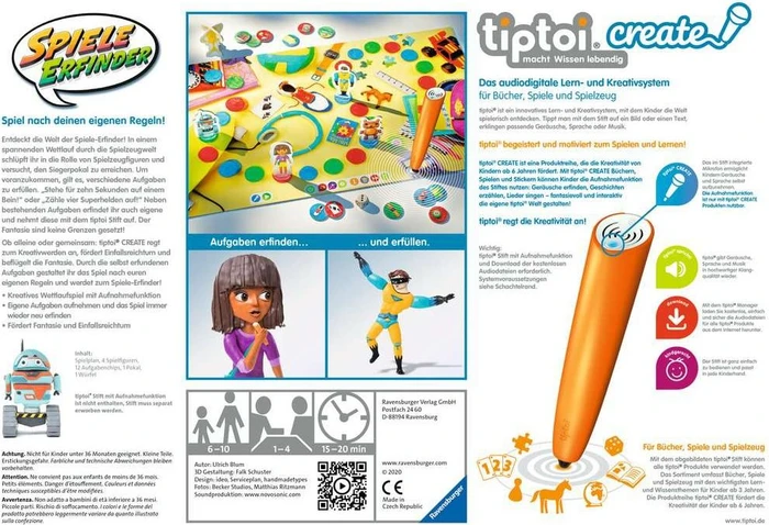 Ravensburger tiptoi Spiel: Create: Spiele-Erfinder