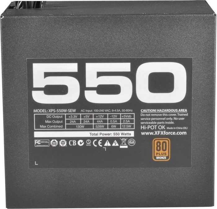 XFX TS Series 550W, ATX 2.31