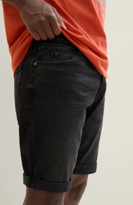 Tom Tailor Josh Jeansshorts Jeans black denim (Herren)