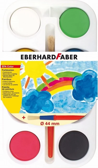 Eberhard Faber EFA Color Malkasten 44mm, 8 Farben