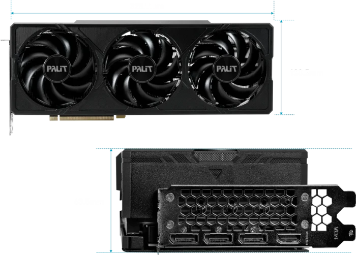 Palit GeForce RTX 4070 Ti SUPER JetStream OC, 16GB GDDR6X, HDMI, 3x DP