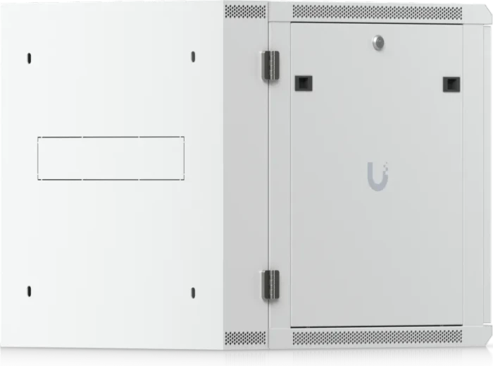 Ubiquiti 12U Rack Cabinet, 19" Wandgehäuse 12HE, Glastür, weiß, 720mm tief