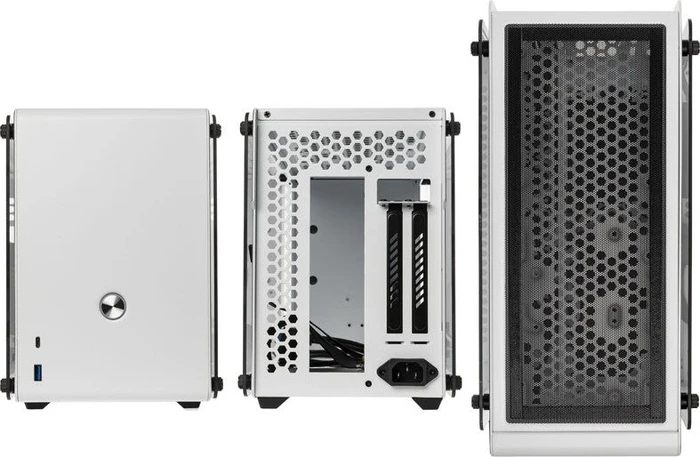 Raijintek Ophion, weiß, Glasfenster, Mini-ITX