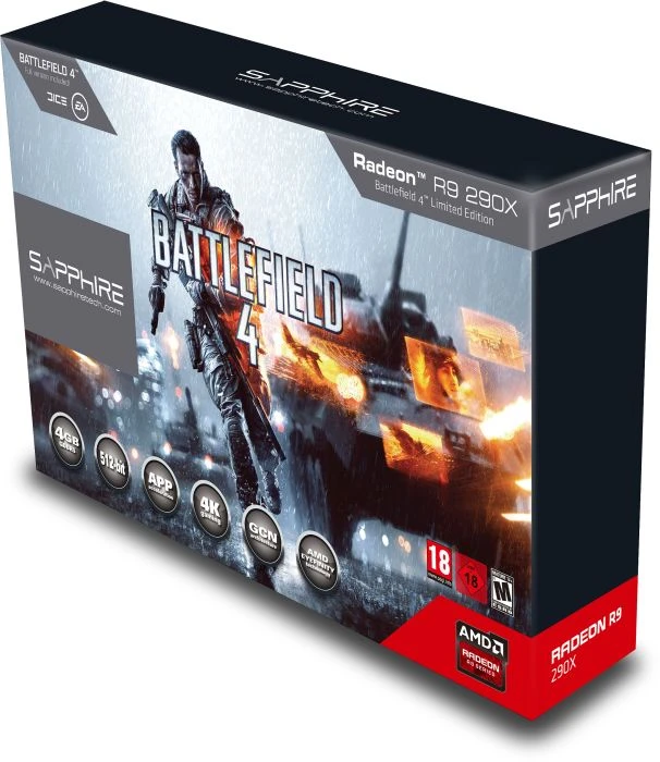 Sapphire Radeon R9 290X Battlefield 4 Edition, 4GB GDDR5, 2x DVI, HDMI, DP, full retail